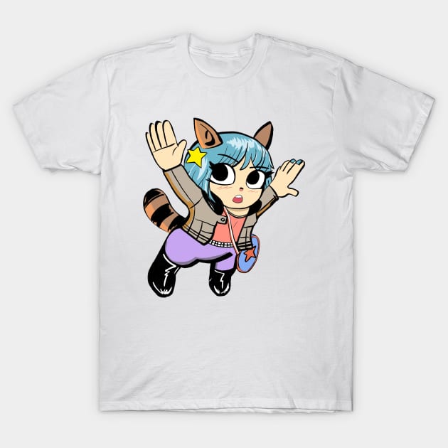 Ramona Flowers Takes Flight T-Shirt by CarlComics